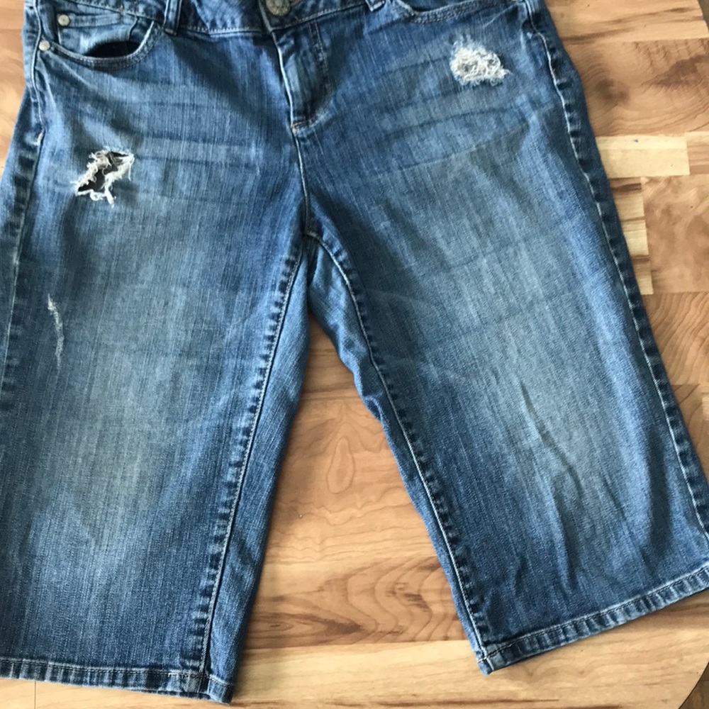 Elle Denim Bermuda Shorts